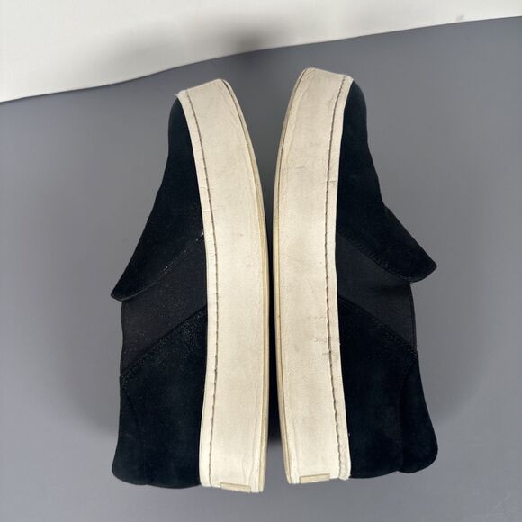 Vince Warren‎ Slip-On Platform Sneaker Women's Size US 8 M/ EUR 38 Black Suede - Picture 8 of 11